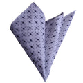 White with Navy Patterned Cotton Neckerchief