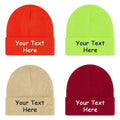 Wholesale Unisex Custom Logo Solid Color Printed Handmade Embroidery Knitted Knit Cap Winter Beanie Hats Knitted Winter Hat