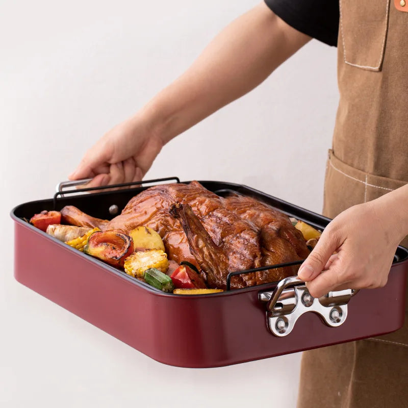 2024 Top Rated Reasonable Price Baking Oven Grill Liners Turkey Roast Pan Non Stick