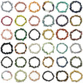Genuine Gemstone Chip Bracelets Irregular Crystal Chip Bracelets for Women