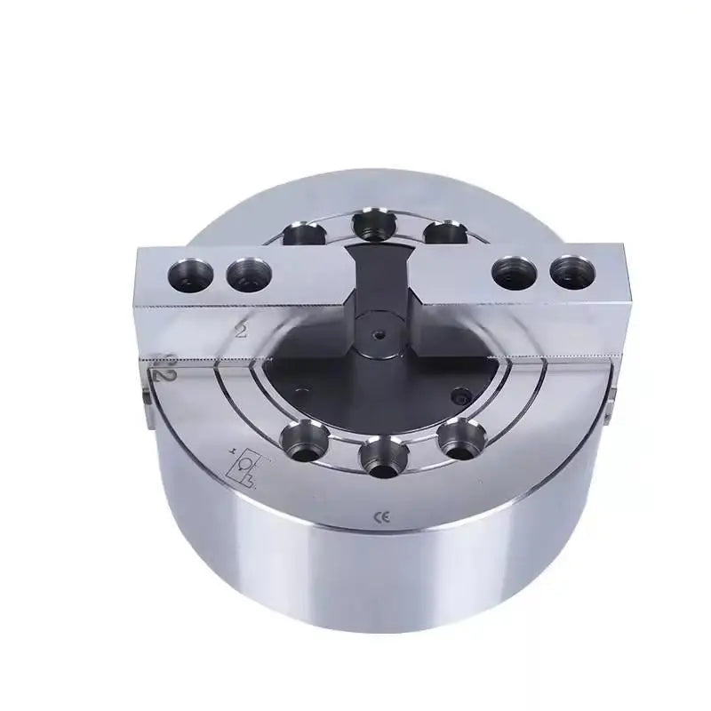 WEIZHUO KY Steel Medium-Solid Two-Jaw Hydraulic Chuck High-Speed 6-12 Inch Water Cooling Lathe Chuck 4200 RPM 0.005mm Accuracy