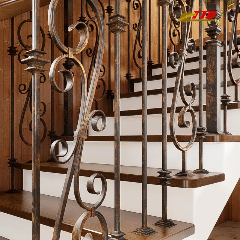 Modern Iron Stair Railing and Steel Stair Parts  Custom Staircase Designs for Residential and Commercial Projects