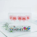 Romantic Pink Heart Shaped Birthday Cake Candles Hot Selling Paraffin Wax Home Decor for Christmas and Birthday Parties