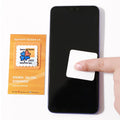 Custom Microfiber Screen Phone Cleaning Cloth with Sticky Back Phone Screen Cleaner Sticker Reusable Washable Microfiber MegaBDM