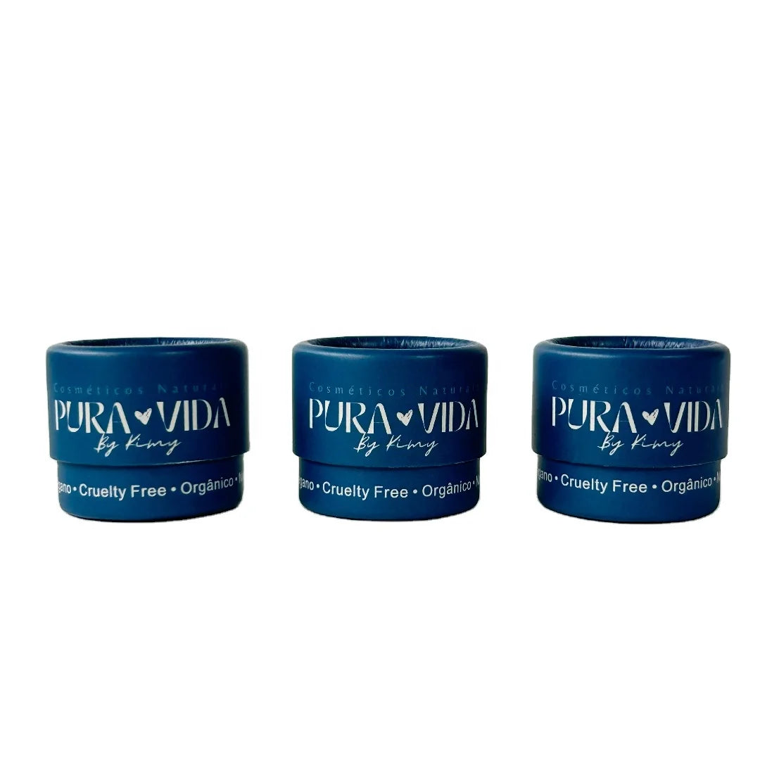 100% Biodegradable Cylinder Kraft Paper Round Tube with Personal Label Cosmetics Cream Jar Deodorant Cardboard Packaging Tubes