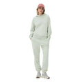Women's Oversized Pullover Tracksuit Set Winter Mint Green Hoodie and Jogger Solid Color Plain Streetwear Wholesale Apparel