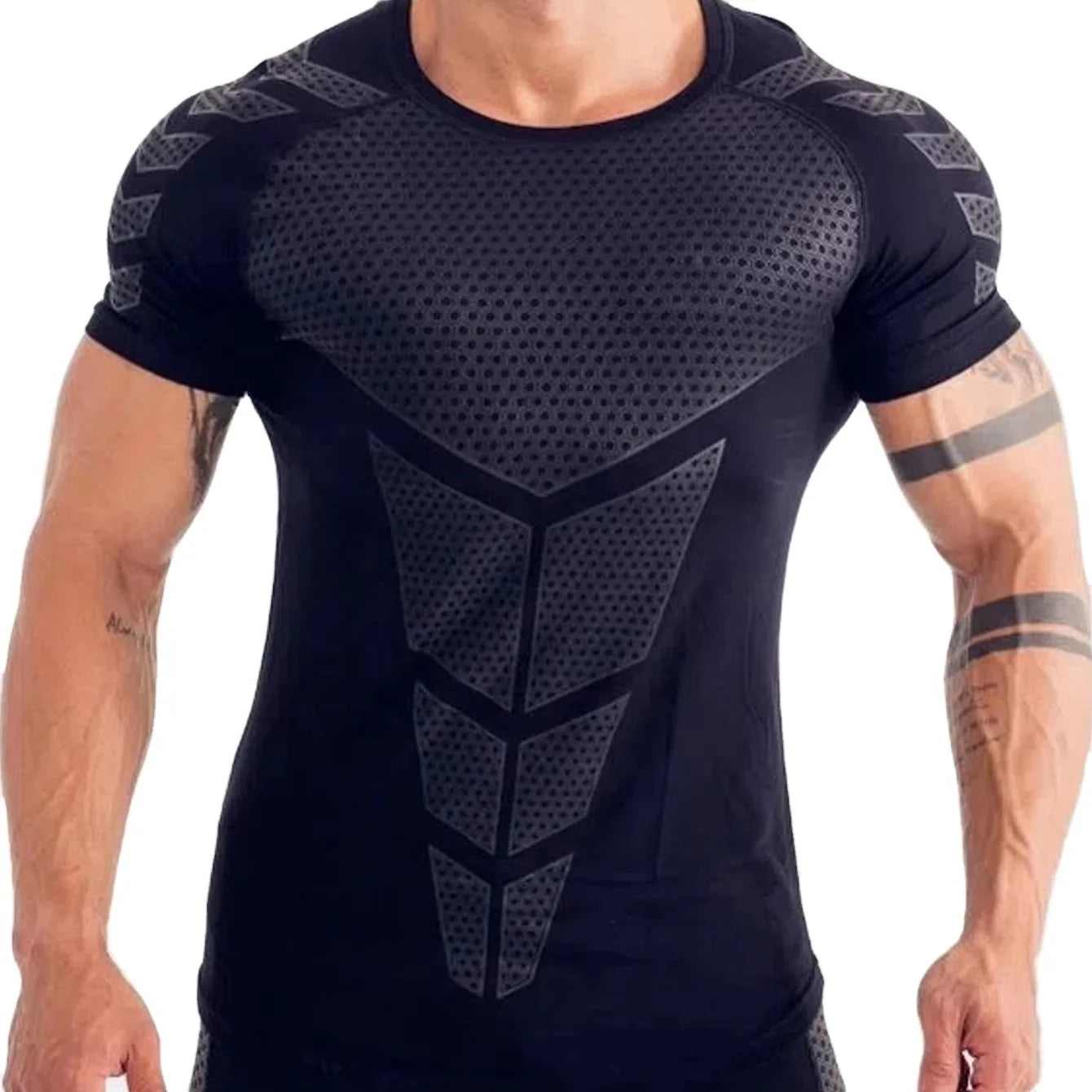 LL- OMT2  Men's Sport-style  T-shirt Fitness Running Camouflage Print Short Sleeve Top Sportswear Customize logo
