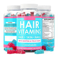 Private Label Wholesale Custom Halal Bear Biotin Vitamin Grow Growth Longer Loss Hair Skin Nail Gummies for Hair Growth