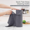 Custom Logo Quick Dry Kitchen Disposable Microfiber Cleaning Cloth Roll Strongly Absorbent Tear Resistant Towel for Dish Usage