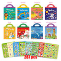 Wholesale Sticker Books Early Education Concentration Training Animal Dinosaur Decorative Sticker Books