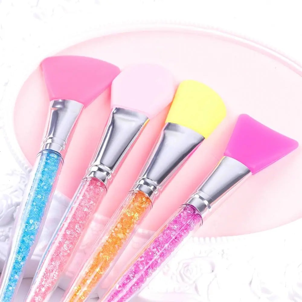 Customizable Silicone Face Mask Brush Set Soft Reusable Easy Clean Facial Applicator Skincare Beauty Tool Makeup Brush