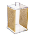 Jeiwsh Judaica Gold Sliver Marble Cookie Jar Candy Box Rectangle Acrylic Lucite Square Canisters