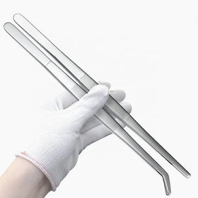Metal Tweezers for Reptile Feeding Insects Crickets Cockroaches Scorpions Poop Tweezers Lizard Spider Feeding Elbow Tweezers