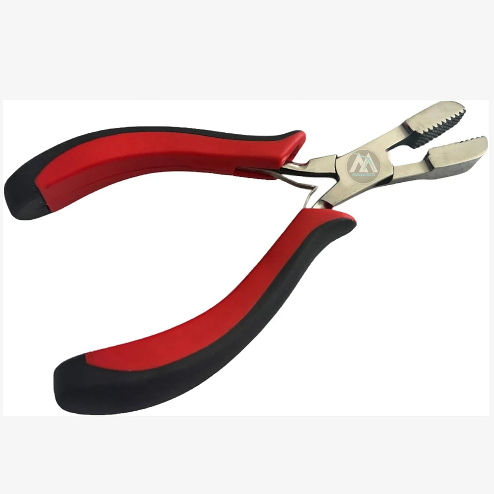 Professional Keratin Hair Extension Pliers  Flat Tip Pre-Bonded Fusion Bond Crusher Tool 5.5 Inch for Perfect Results