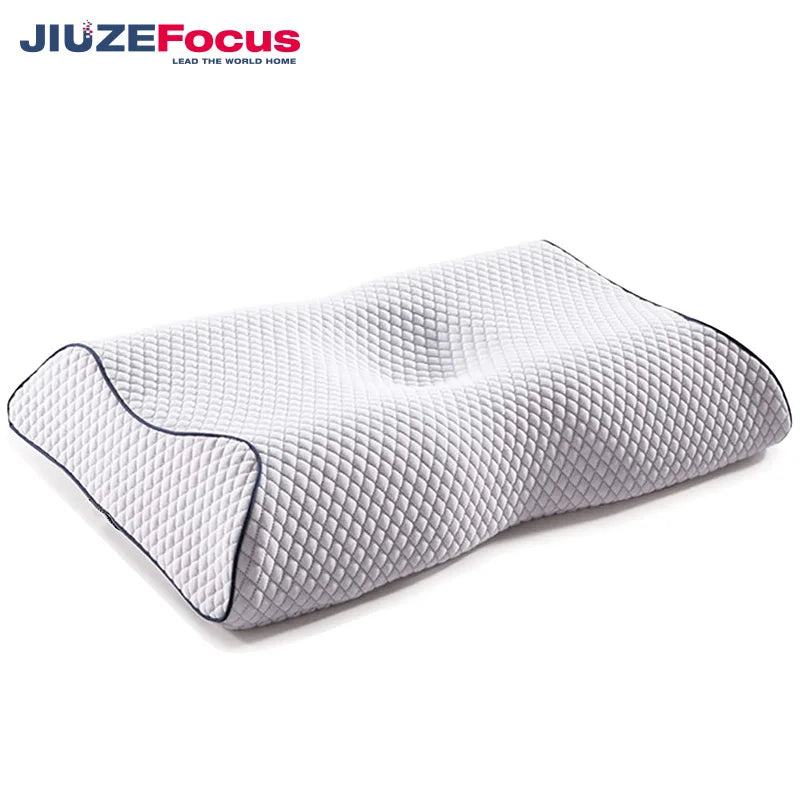 Cervical Bed Pillow for Back Support-Modern Geometric Pattern Contour Sleeping Pillow for Stomach/Side Sleepers