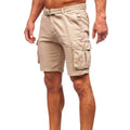 Best Quality Custom Logo Design Solid Color Casual Breathable Eco-Friendly Straight Cargo Shorts Men's Fitness Sports Wholesale