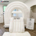 Mini 10ft Inflatable White Bounce House Toddler Inflatable White Bouncy Castle/Rainbow Bounce House for Kids Birthday Decoration