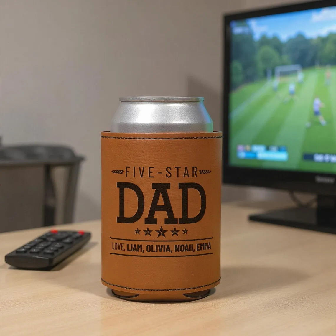 12 Oz Blank Laserable Leather Personalised Beverage Can Cooler Custom Laserable Leatherette Holiday Decoration Gift Wedding