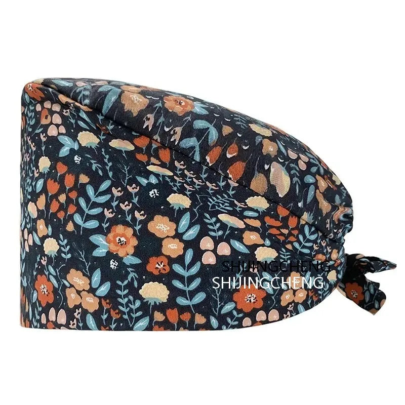 Scrub Cap Rainbow Working Hat Hair Cover Elastic Bandage Tie Back Hats for Women MegaBDM