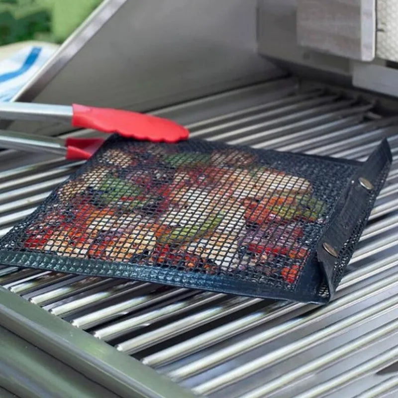 Rotisserie Mesh Bags Use for Grill Bag Non-stick Bbq Mesh