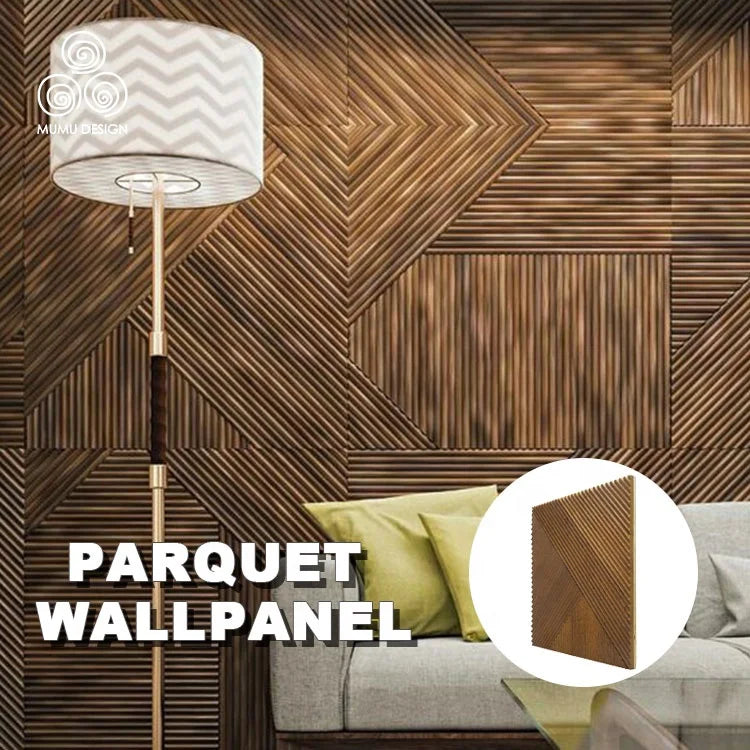 MUMU 3D Contemporary European Luxury Easy Install on Wall Interior Wood Planks for Inside Walls