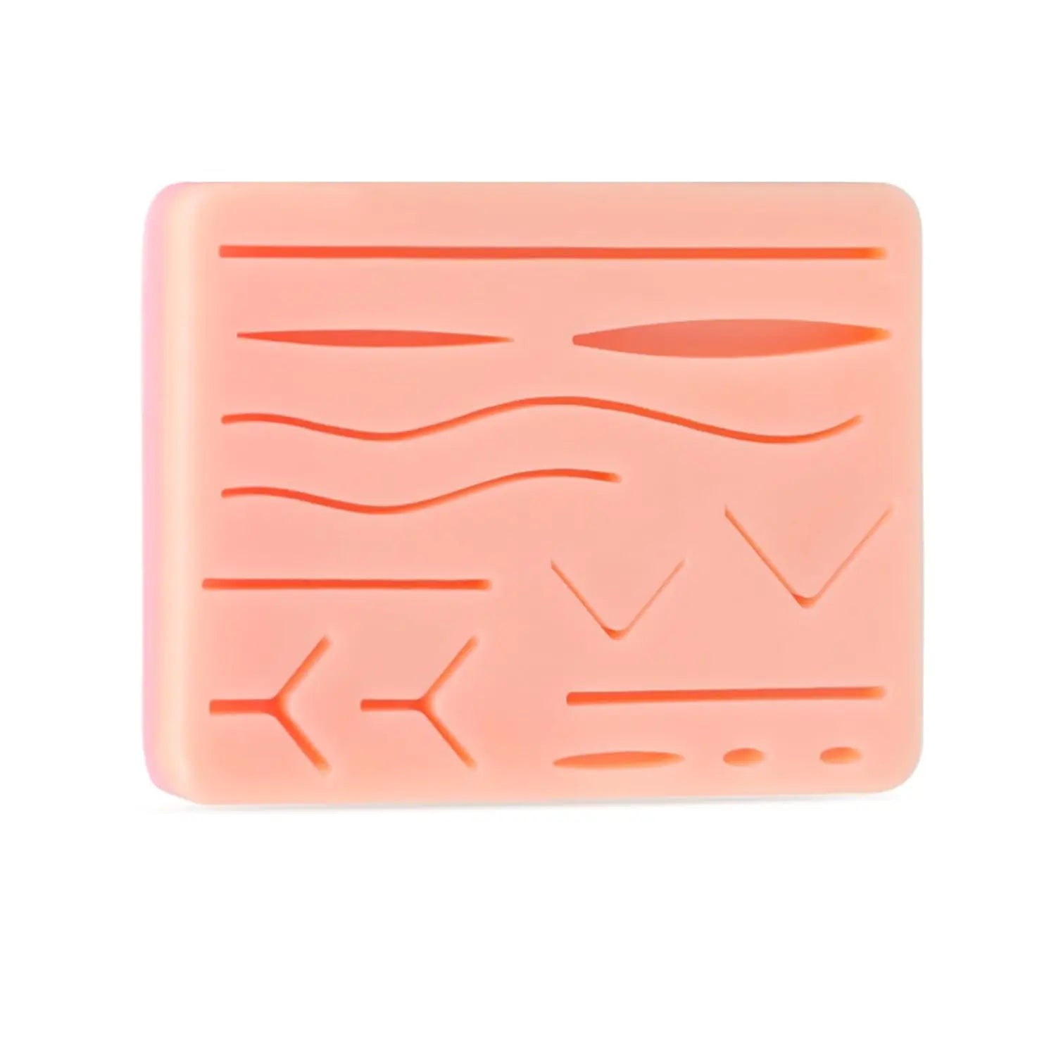 Suture Practice Pad Realistic Three  Layer Silicone Skin Kit with 14 Pre  Cut Wounds Best Gift for Medical Students Training