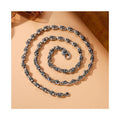 New Fashion Hiphop Jewelry Antique 925 Sterling Silver Silver Skull Connected Heavy Link Chain Necklace Design for Men