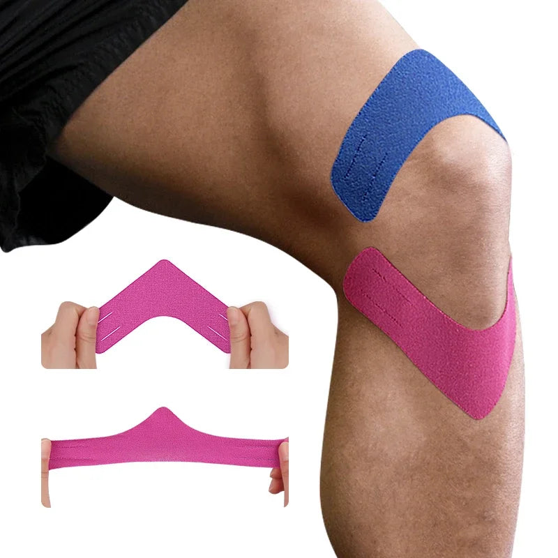Melenlt Kinesiology Tape Pro Sports Waterproof Breathable Athletic Elastic Muscles & Joints Pain Relief Knee Taping for Gym