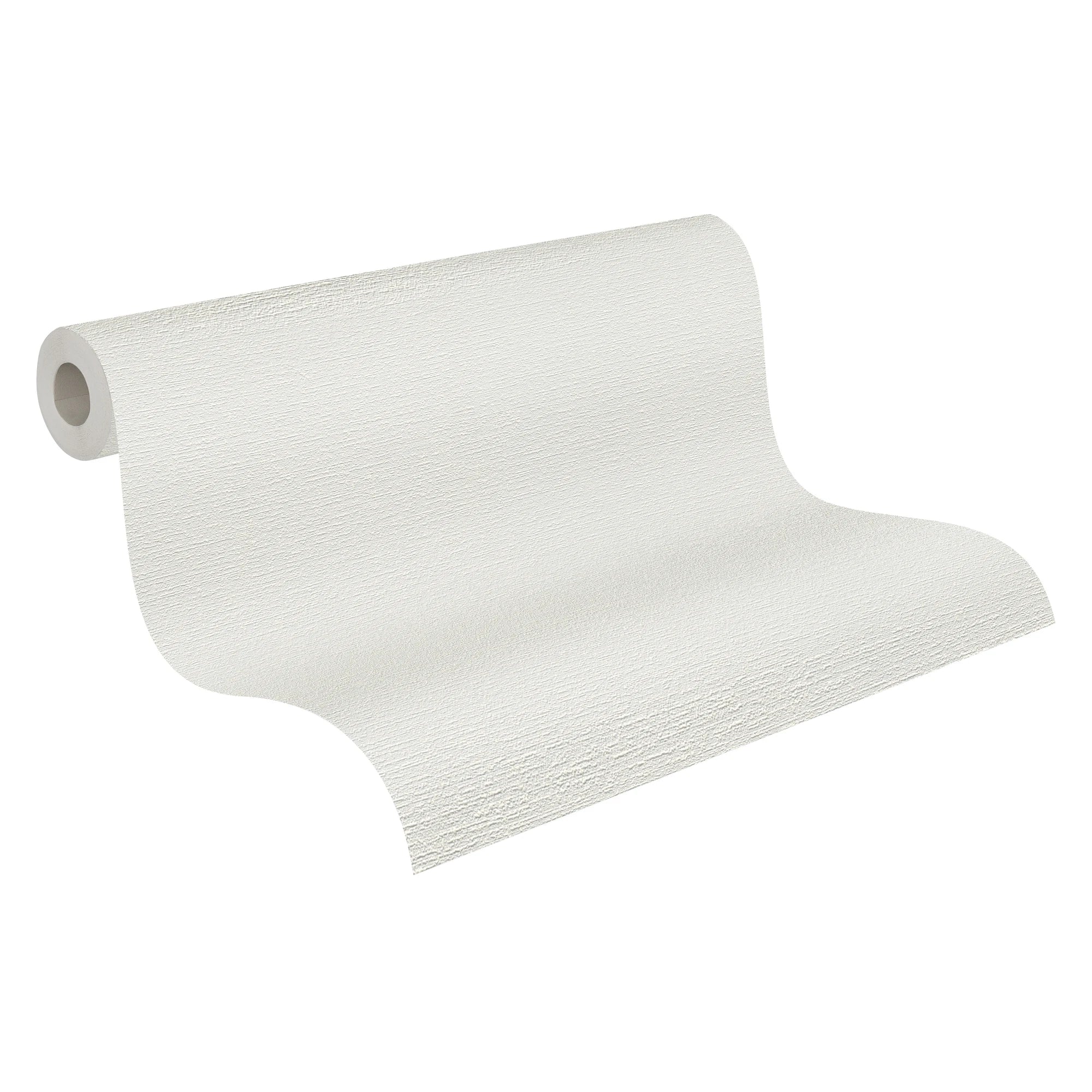 Made in Germany - Coatable Wallpaper rolls Plain Colour Paintable White Non Woven Vinyl Wallpaper for painting - 2500 x 106 m