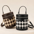 Wholesale Women's Landscape Bucket Crossbody Bag Waterproof PU Leather Mini Zipper Shoulder Handbag Large Capacity Soft Custom MegaBDM