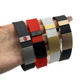 Factory Cheap Custom Logo Wristband Soft Rubber Silicone Charm Wrist Band and Bracelet With Personalisable Hand Band