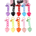 Wholesale Acrylic Heart Pendant Keychain Small Red Book Car Keychain Internet Celebrity Ins Style Keychain.