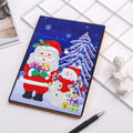 Custom Handmade R-HM044-054 Leather Diary Kids' DIY Christmas Diamond Painting Notebook for Gift or Personal Use