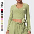 New Women New Quick Dry Breathable With Sleeve Fitness Jacket Gym Smart Stretch Yoga Wear for Running Workout Sport Tops