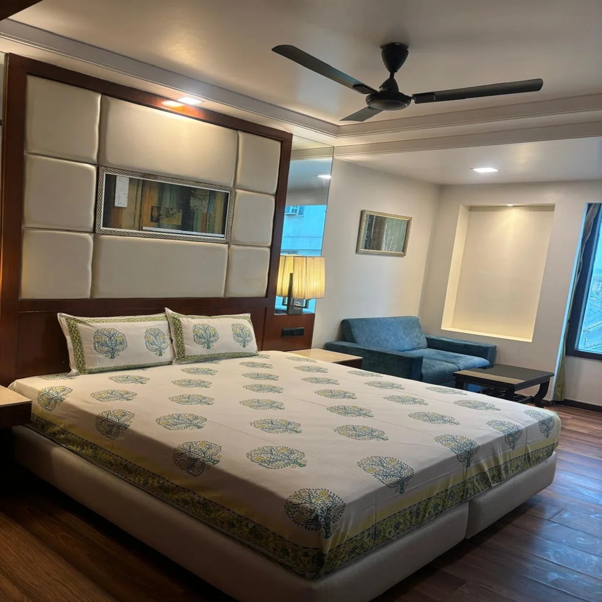 Wholesale Solid Patchwork Woven Classic Cotton Sheet Pillowcase Sets Authentic Indian Craftsmanship Handmade 300tc Thread Count
