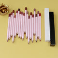 Wholesale Matte Lip Liner Private Label Waterproof Wood Pencil Nude Brown Long Lasting Pink Creamy Lip Liner Pen