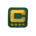 Factory Custom Embroidery Football Captain C Patch Green Bay  Quarterback Aaron Rodgers 4 Stars Iron on Patch