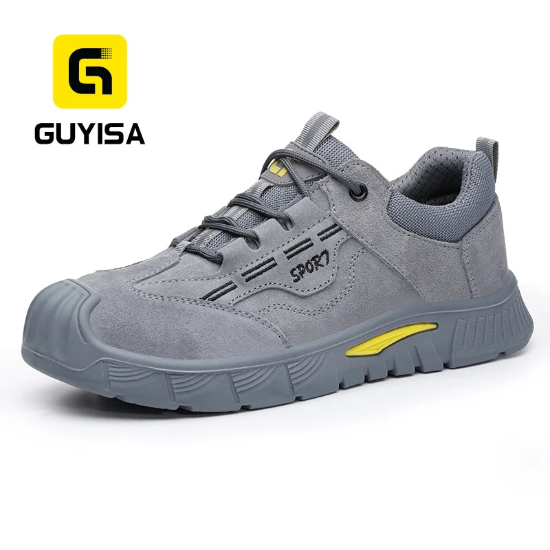 GUYISA High Quality Ork Shoes Steel Toe Men Boot Safety Equipment