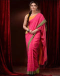 Handcrafted Khadi Saree in Yellow Block Printed Comfortable Elegant Women's Linen Saree for Party Winter Summer All Seasons