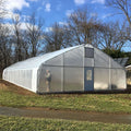 Skyplant Large Economic Hydroponic Greenhouse Steel Frame Single-Span PO Film for Vegetable Cultivation