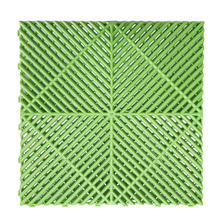 Modern 1.8cm 4S Anti-Skid Drainage Floor Grid Tiles PP Decking for Garages and Car Wash Detailing 3D Model Design Capability