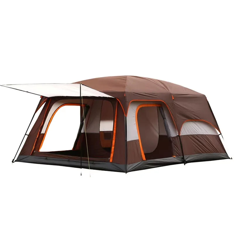 2025 New Arrival Family 2-6 Persons Oxford Fabric Water Resistant Outdoor Camping Ridge Tent with Bedroom and Living Room