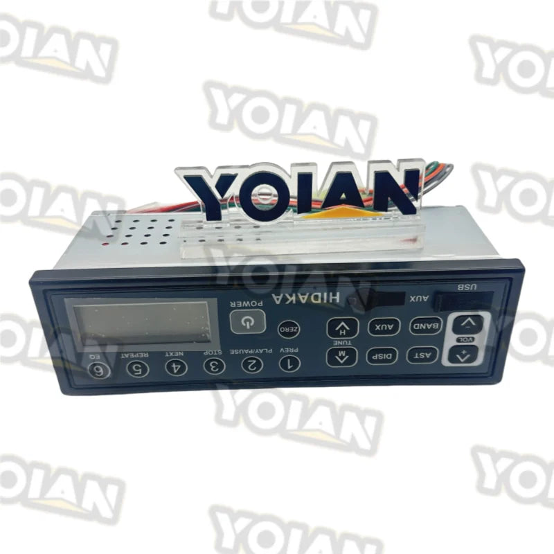 YOIAN Excavator Parts Mp3 Grabber Excavator Radio for HIDAKA HI-M101 Construction Machinery Parts