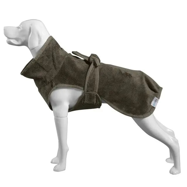 BambooLux Single Layer Soft Dog Bathrobe Sustainable Summer Winter Spring Grooming Apparel Made for Small Breeds Solid for
