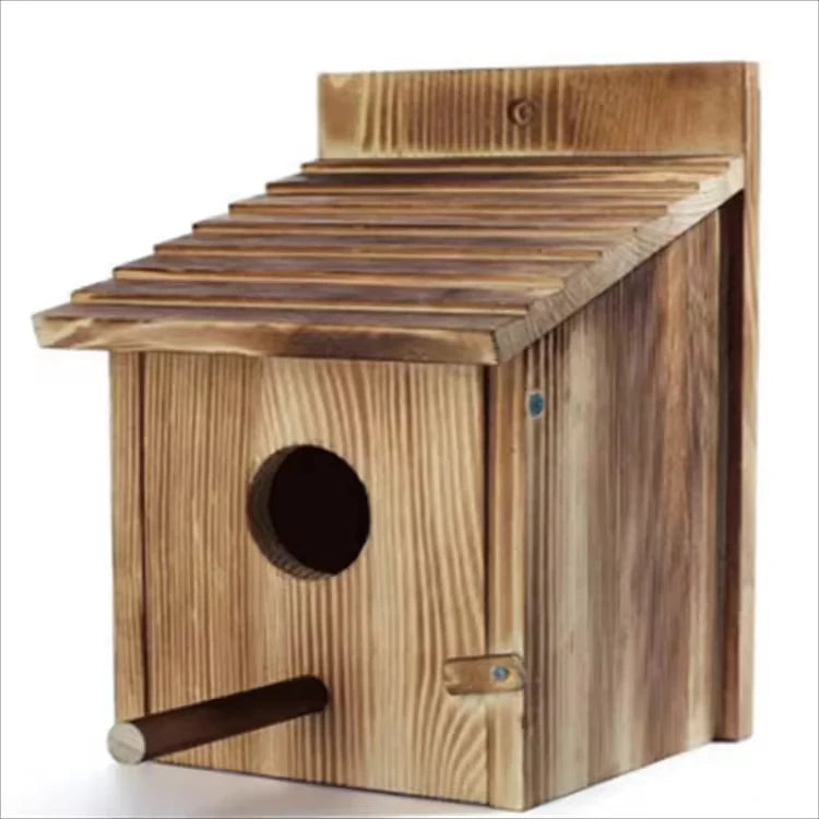 Hot Sale Outdoor Wooden Bird House Container Home Bird's Nest for Parrots and Other Small Birds
