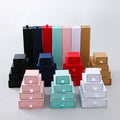 logo Paper Cardboard Drawer Packaging Ring Jewelry Slide Out Gift Box White Cardboard Drawer Storage Box
