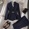 S-4XL Pink Black Suits Set Spring Autumn High Host Business Work Wear Sets Women's Professional Blazer and Pants Sets