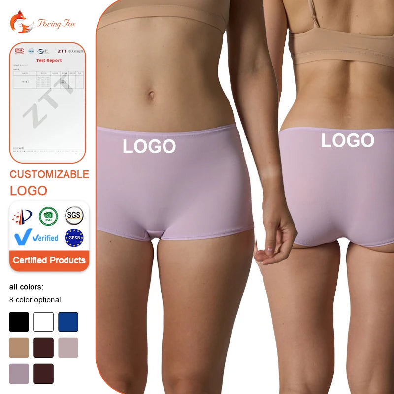 Women's Thin Solid Knitted Everyday Mid-Rise Comfortable Traceless Yoga Crotch Anti-Bacterial Quick-Dry No-Hip Invisible Panties