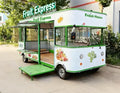 Factory Outlet Hot Selling Mobile Fast Food Snack Food Truck Beverage Ice Cream Coffee Milk Tea Fruit Cart Tow Food Trailer
