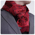Exve Exclusive Smart Double-Sided Square Scarf & Handkerchief Red Black Shawl Pattern AE3481